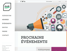 Tablet Screenshot of clubdecom.ch